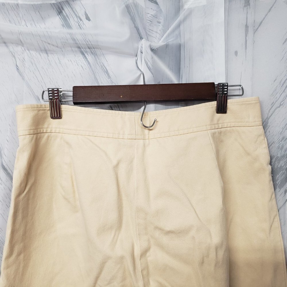 Lauren Ralph Lauren Tan Straight Leg Preppy Classic Chinos Size 8P - Picture 6 of 10